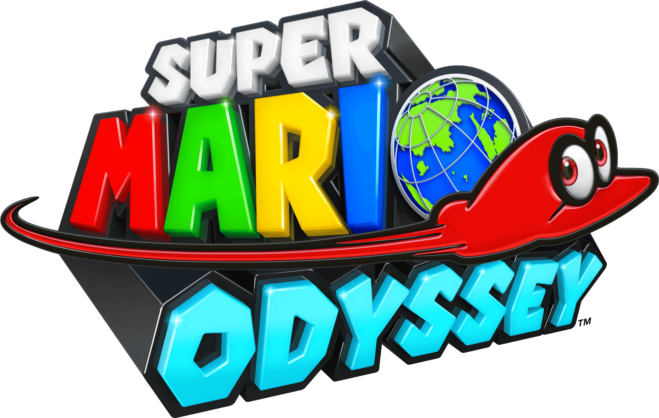 Super Mario Odyssey Logo Background PNG