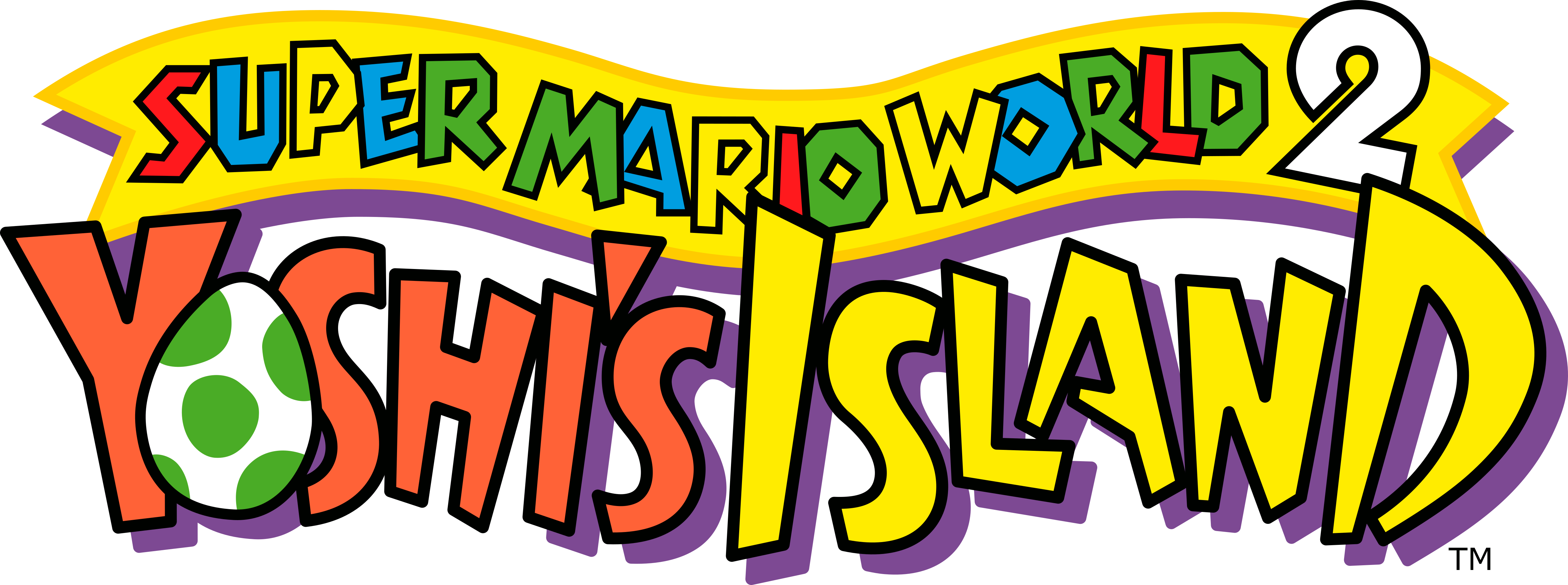 Super Mario World 2 Yoshi’s Island Logo No Background