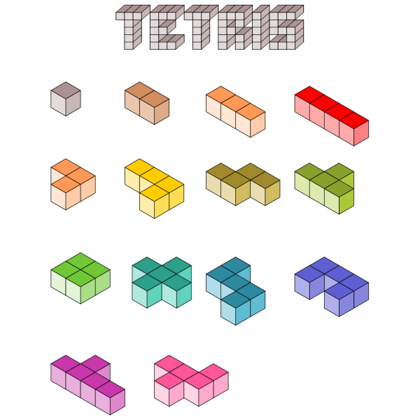 Tetris Background PNG Clip Art