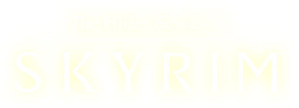 The Elder Scrolls V Skyrim Logo Background PNG