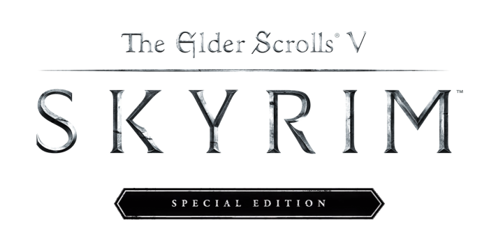 The Elder Scrolls V Skyrim Logo Free PNG
