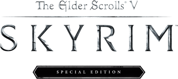 The Elder Scrolls V Skyrim Logo PNG Background
