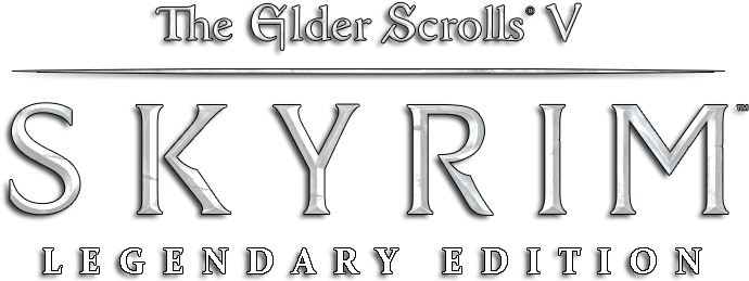 The Elder Scrolls V Skyrim Logo PNG Images HD