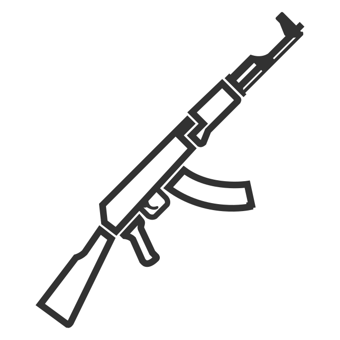 AK 47 Transparent File Clip Art