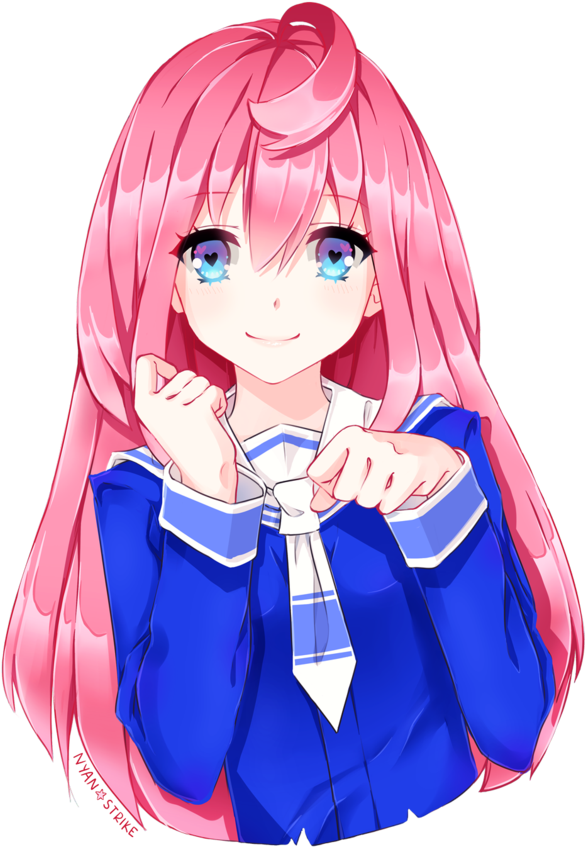 Aesthetic Anime Girl Transparent PNG