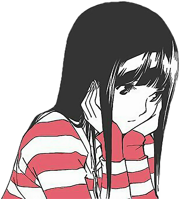 Anime Girl Sad Transparent Image