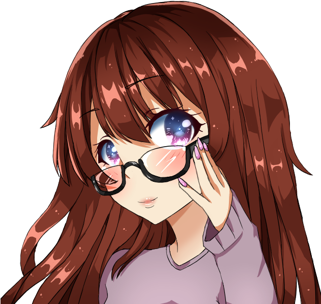 Anime Girls With Brown Hair Transparent Free PNG