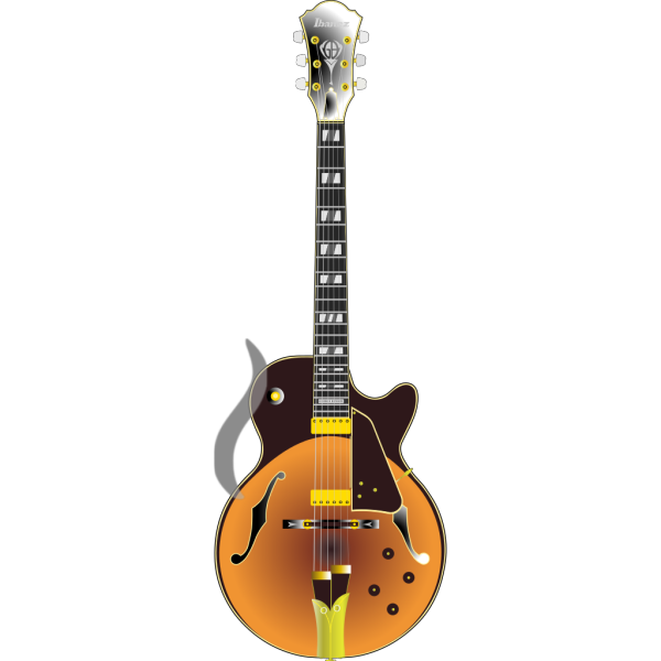 Archtop Guitar Background PNG Image