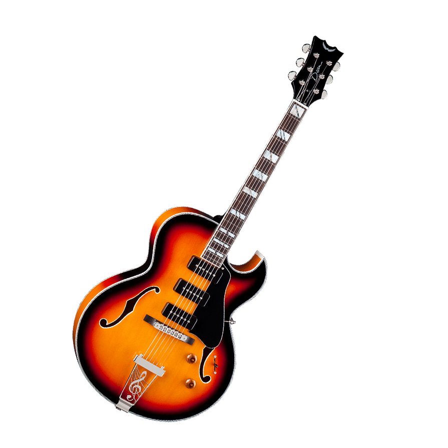 Archtop Guitar Background PNG