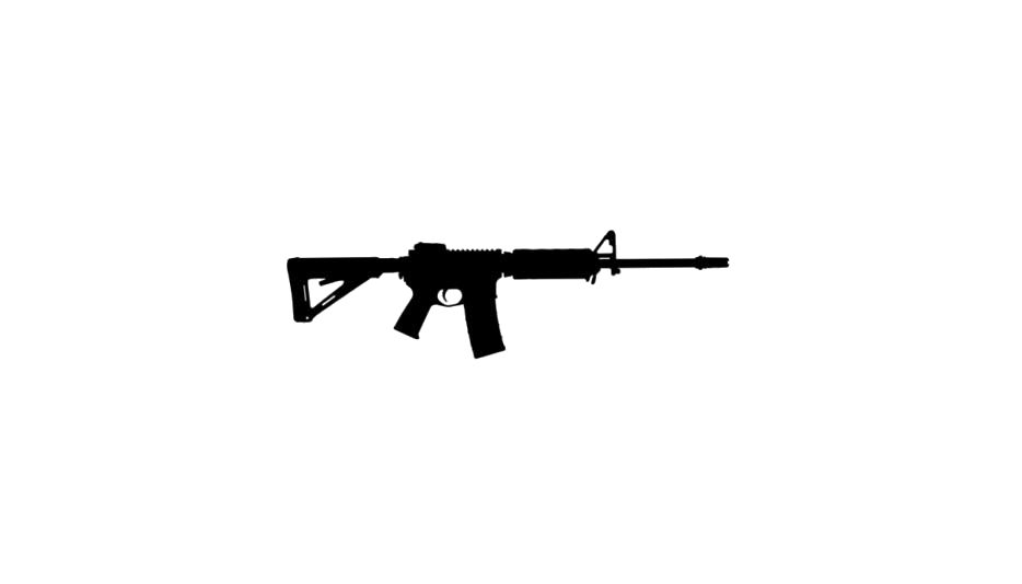 Assault Rifle Transparent Clip Art Background