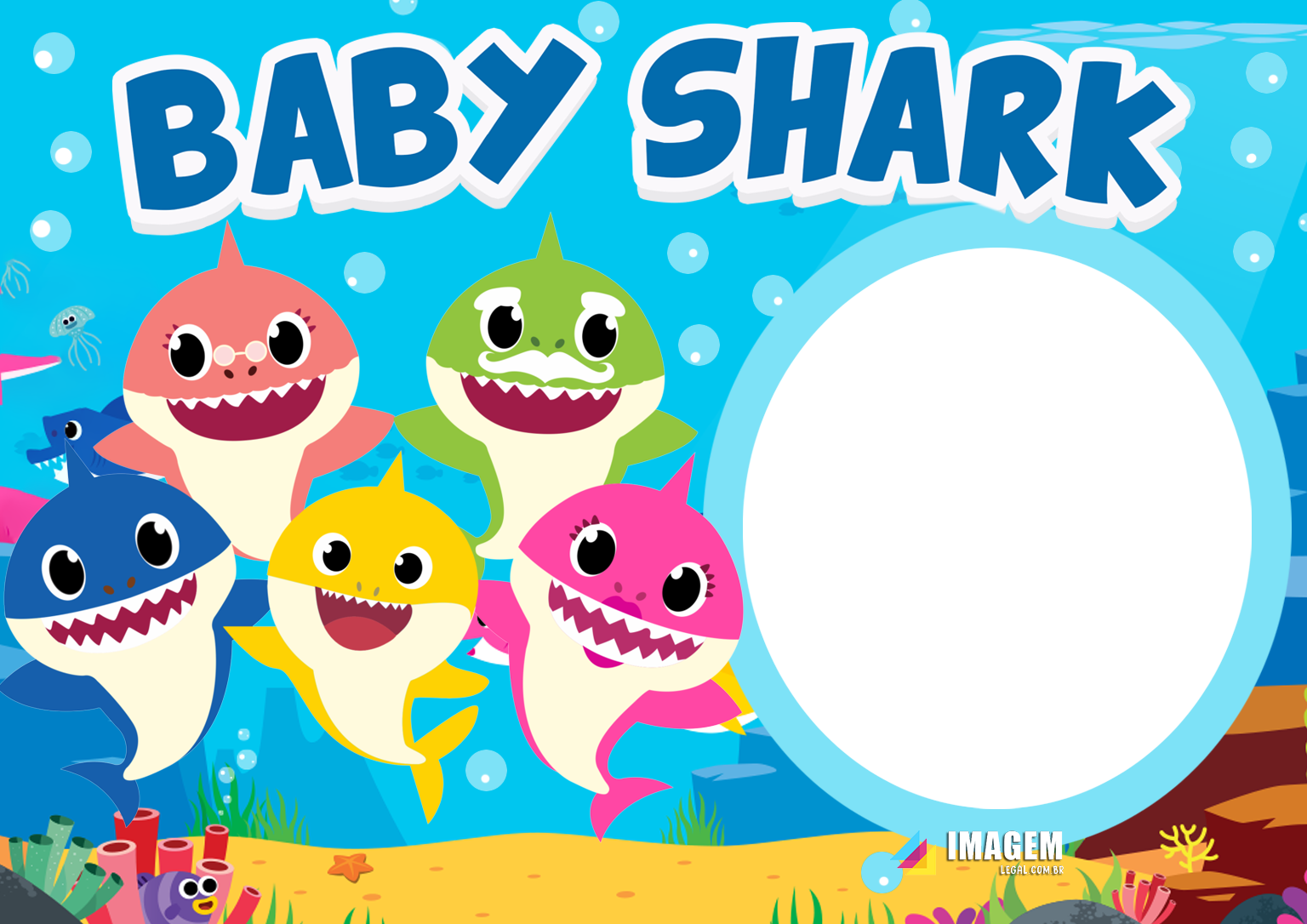 Baby Shark Transparent Clip Art Background