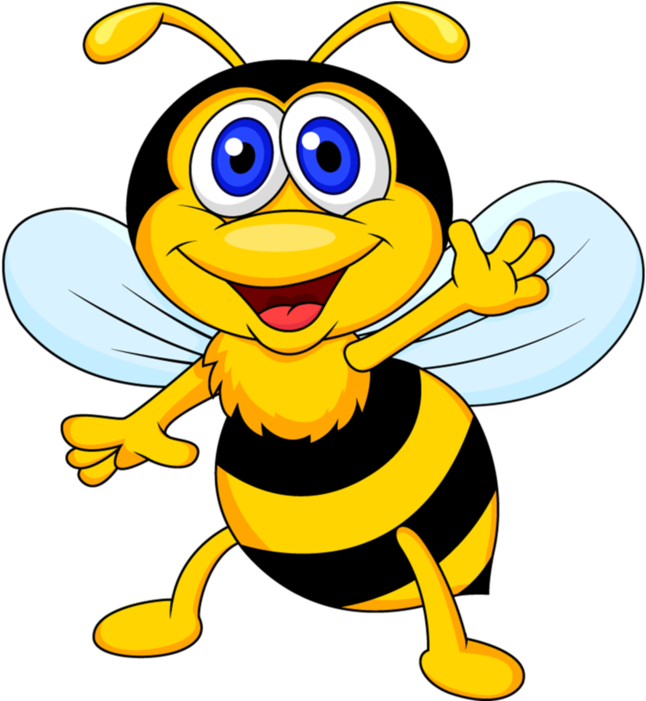Bee Drawings Background PNG Image