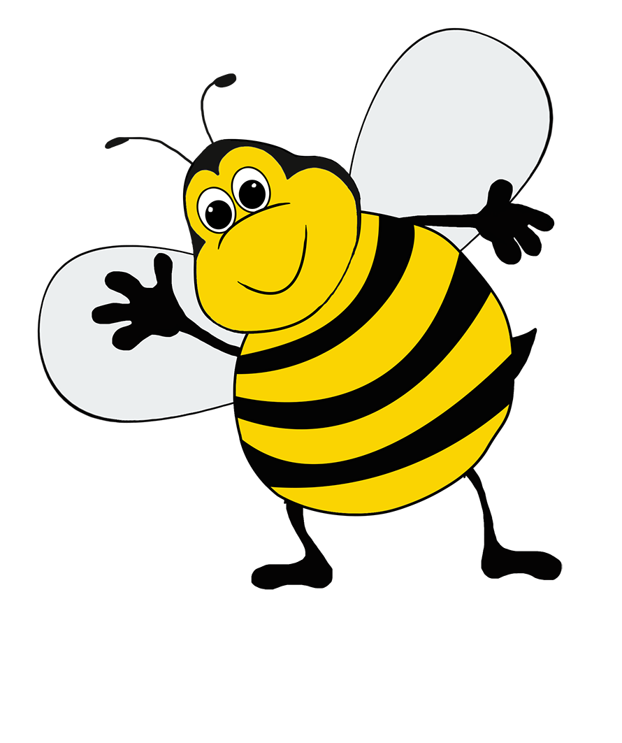 Bee Drawings Background PNG