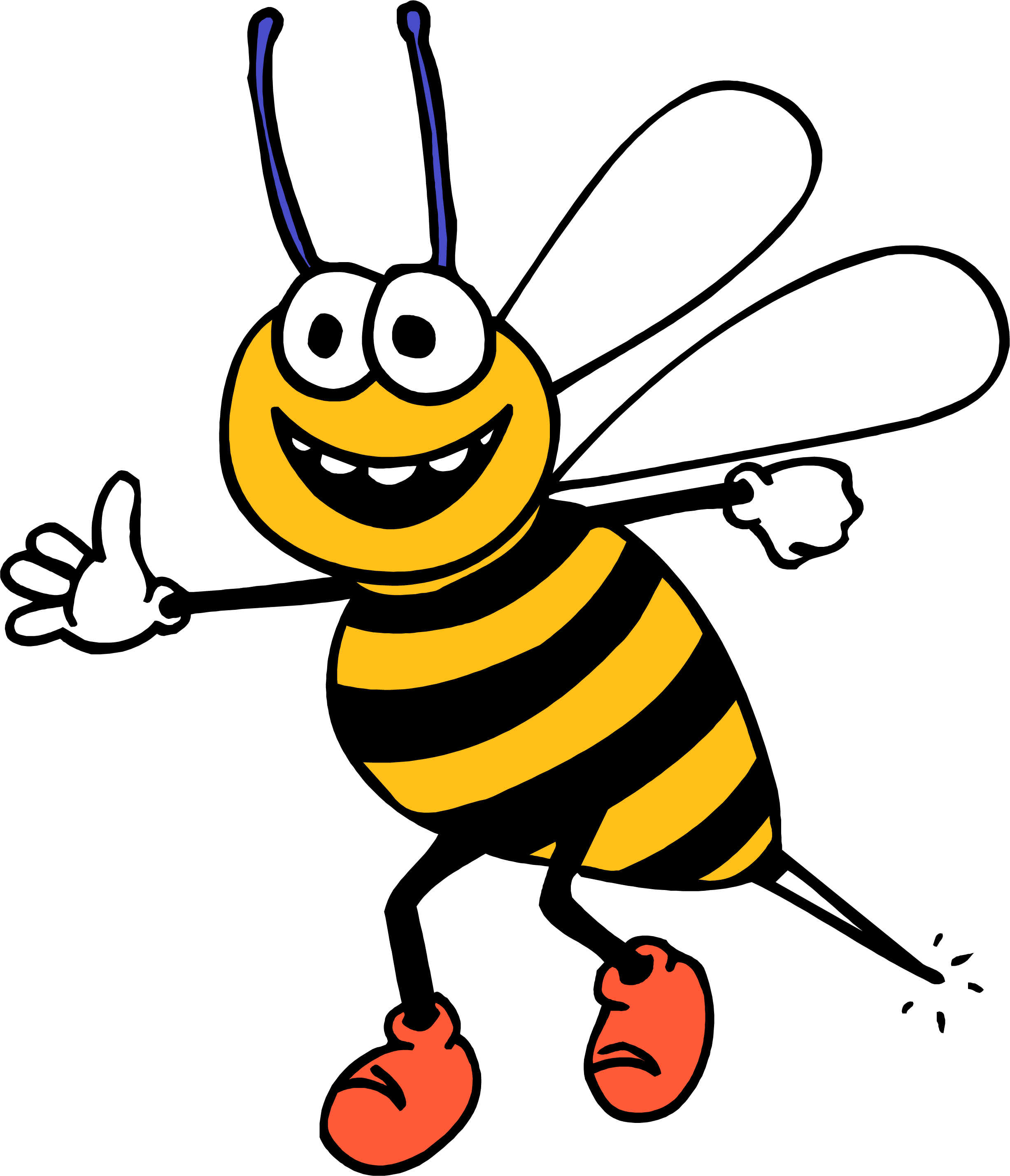 Bee Drawings Transparent Image
