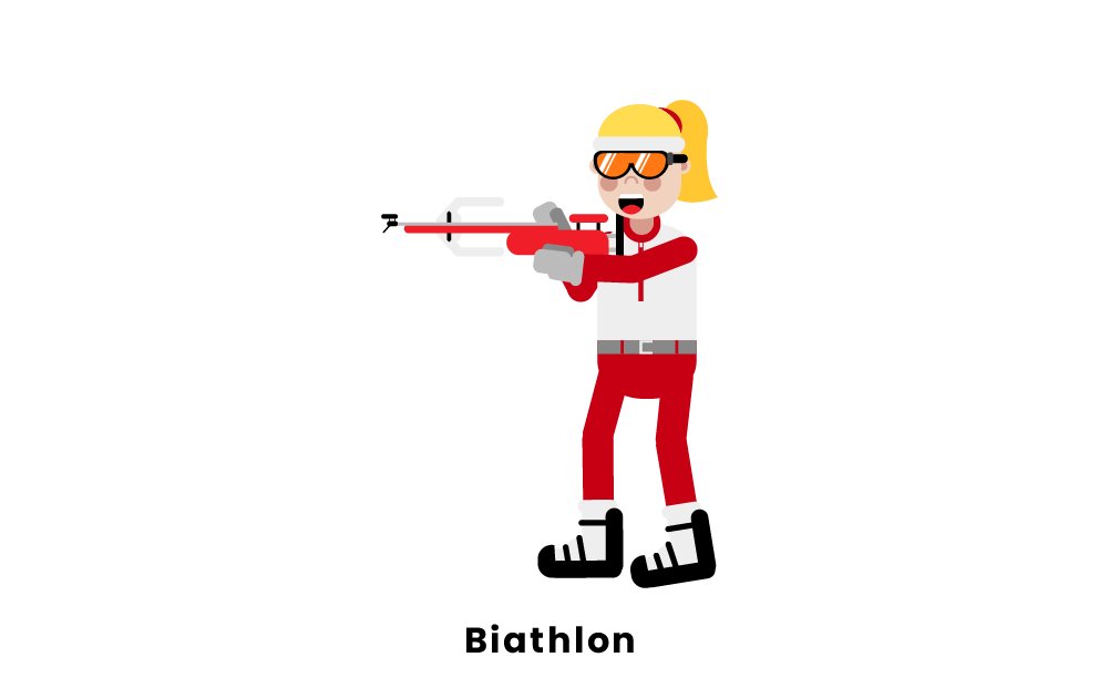 Biathlon Background PNG Clip Art