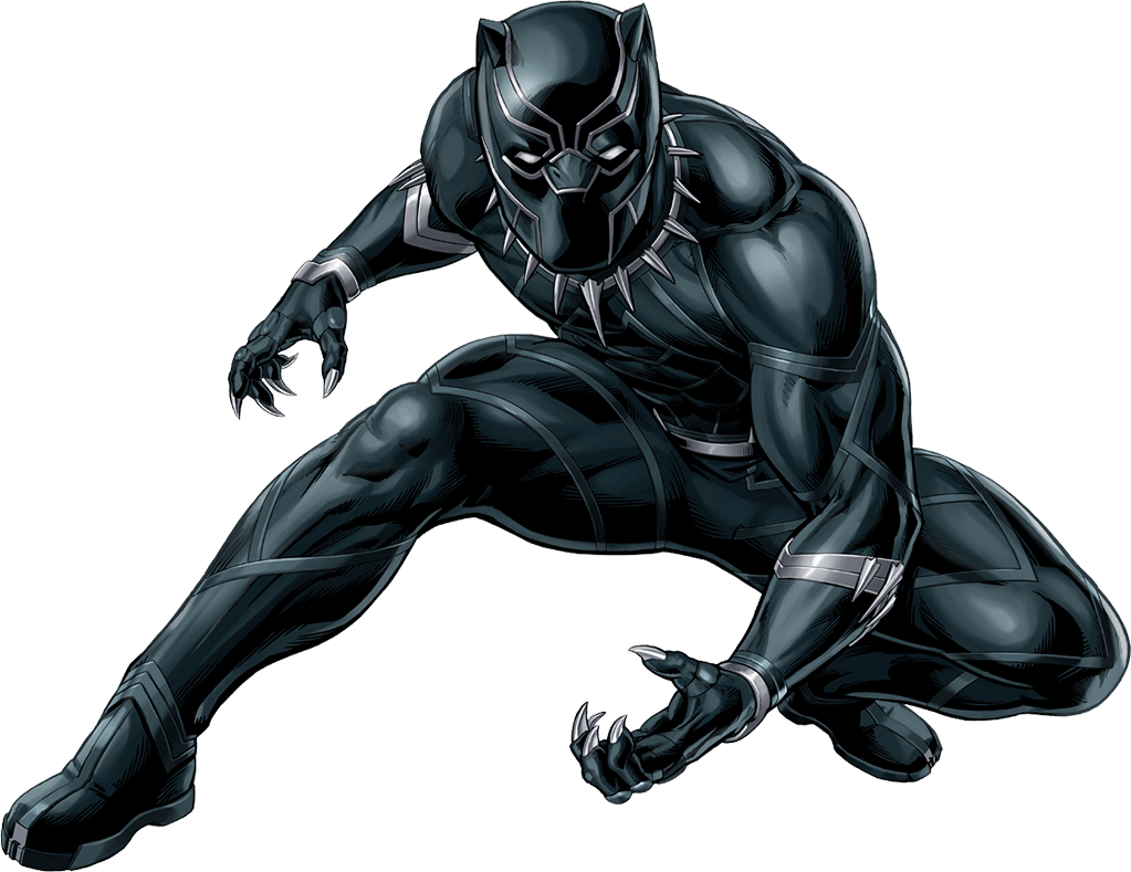 Black Panther Marvel Background PNG Image