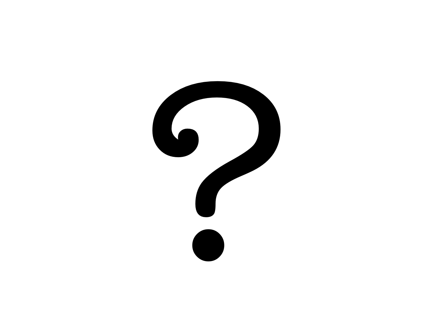 Black Question mark Free PNG