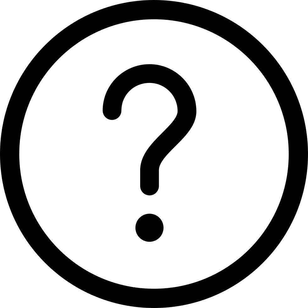 Black Question mark PNG HD Images