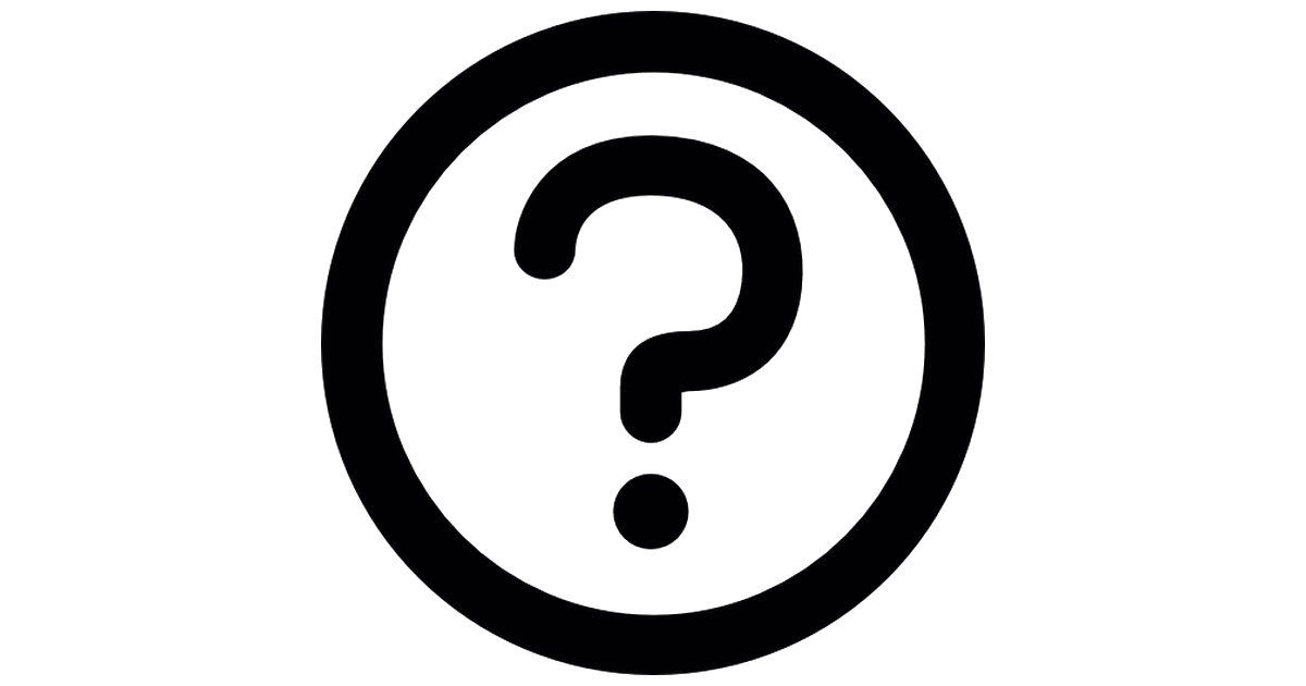 Black Question mark PNG Pic Background