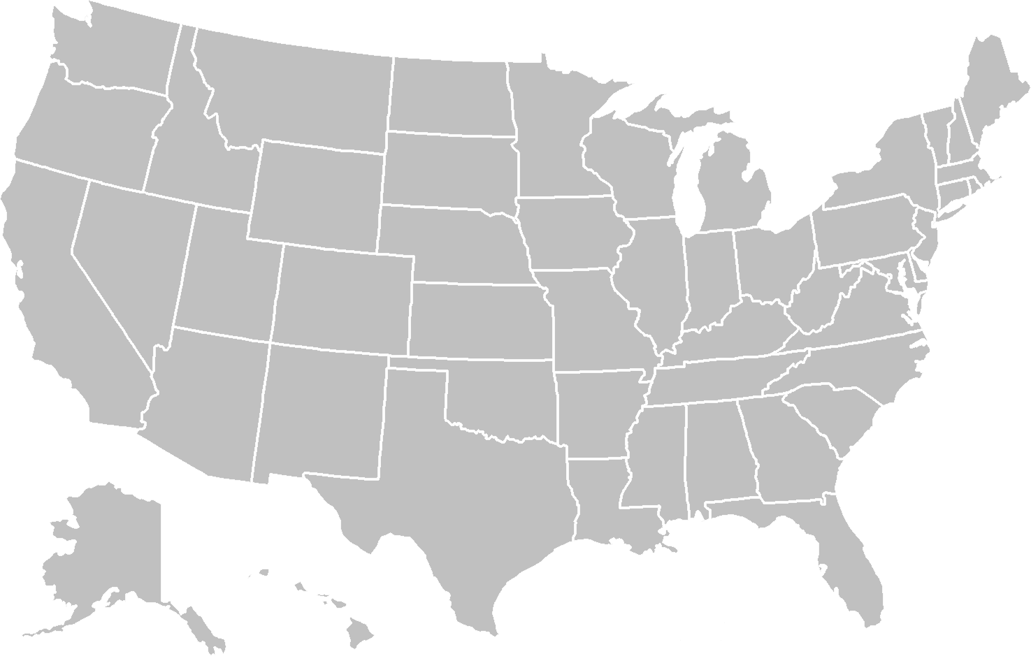 Blank United States Map Download Free PNG