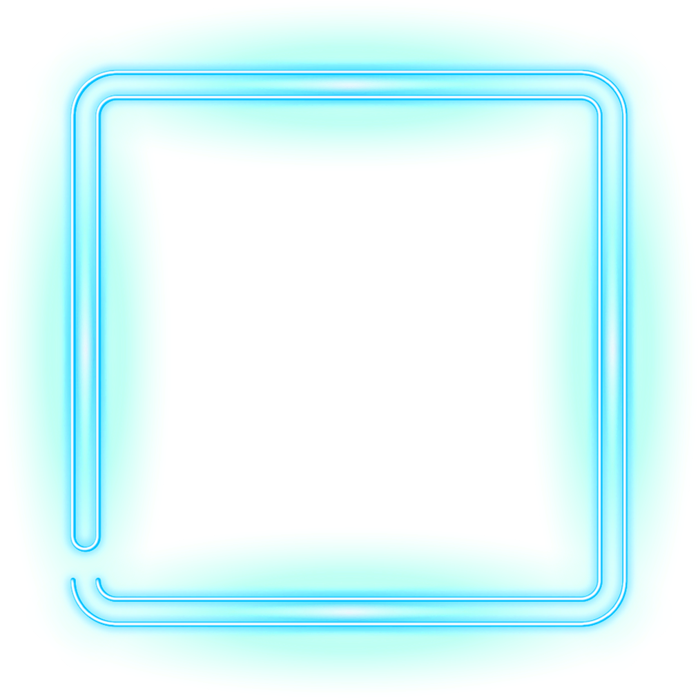 Blue Square Background PNG Image