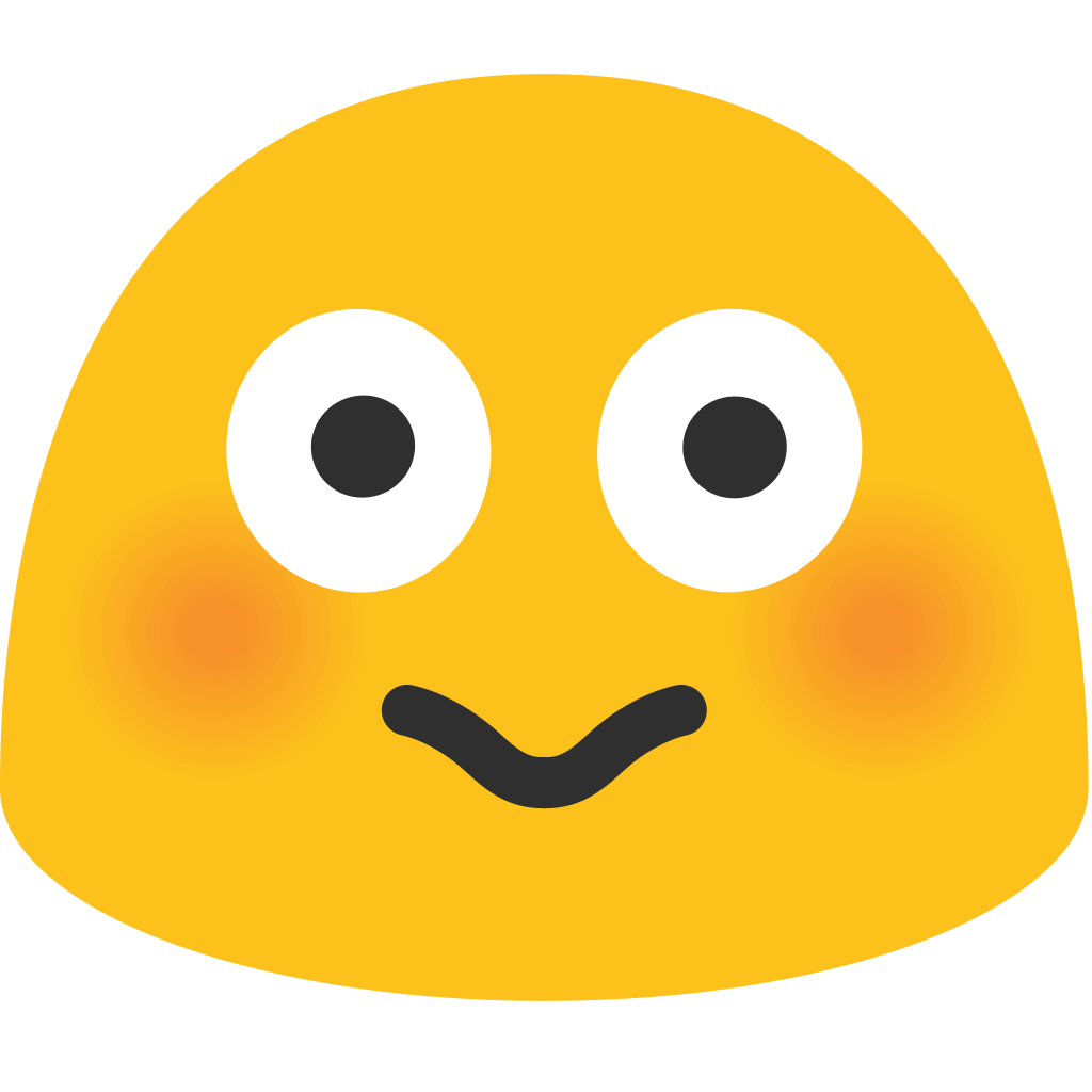 Blush Emoji Background PNG Image