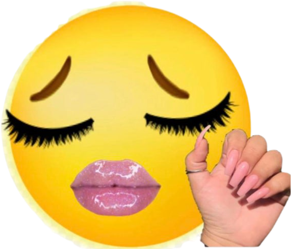 Blush Emoji PNG Background