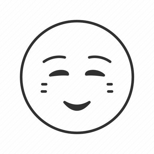 Blushing Emoji Transparent Background