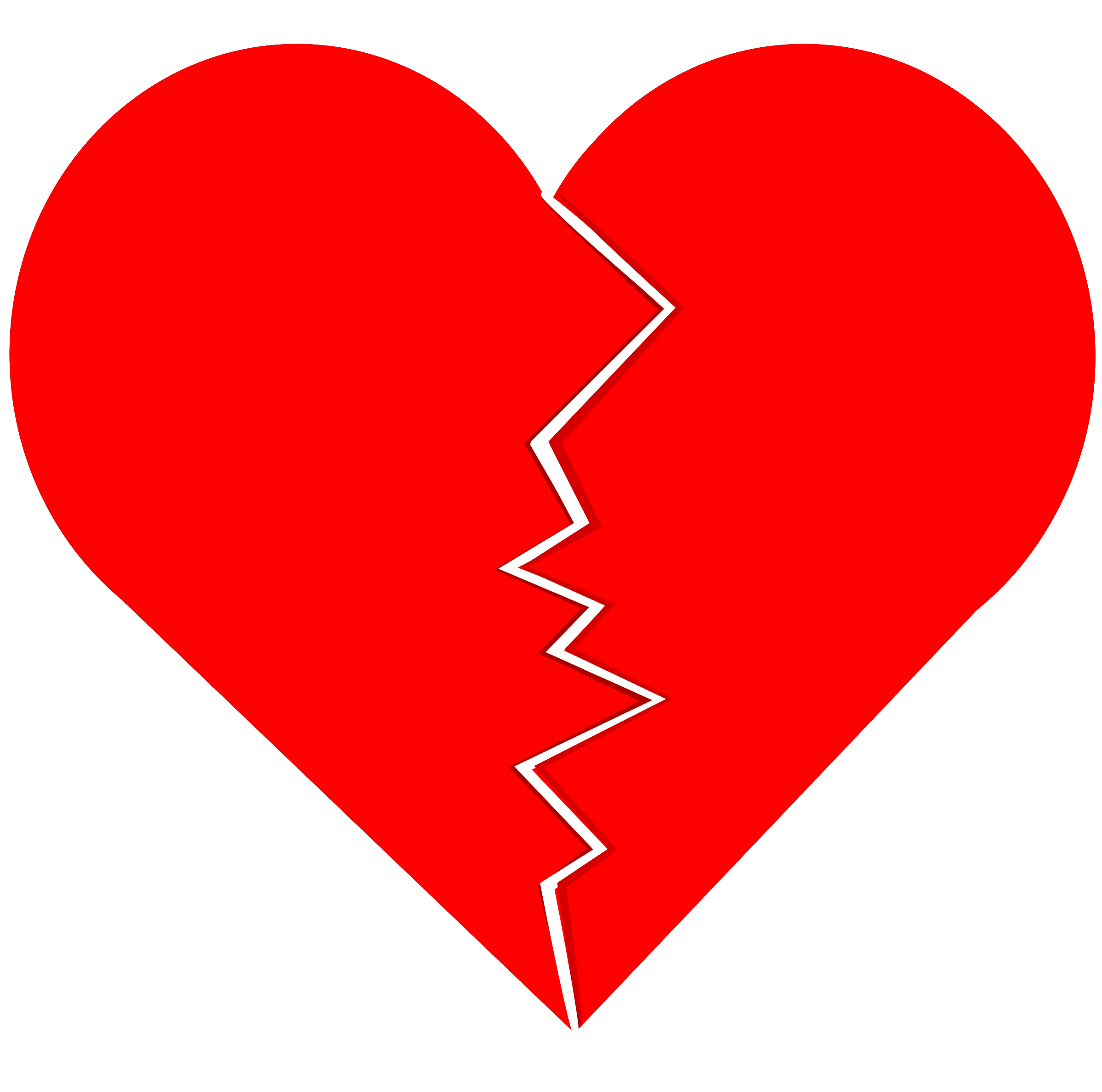 Broken Heart Transparent Clip Art Image