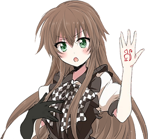 Brown Hair Anime Girl PNG Images HD