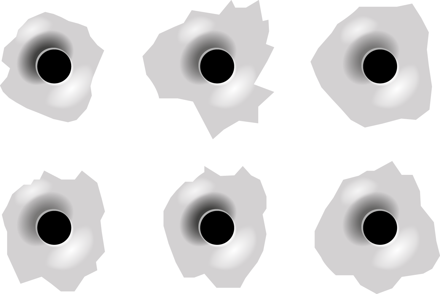 Bullet Holes Transparent File Clip Art