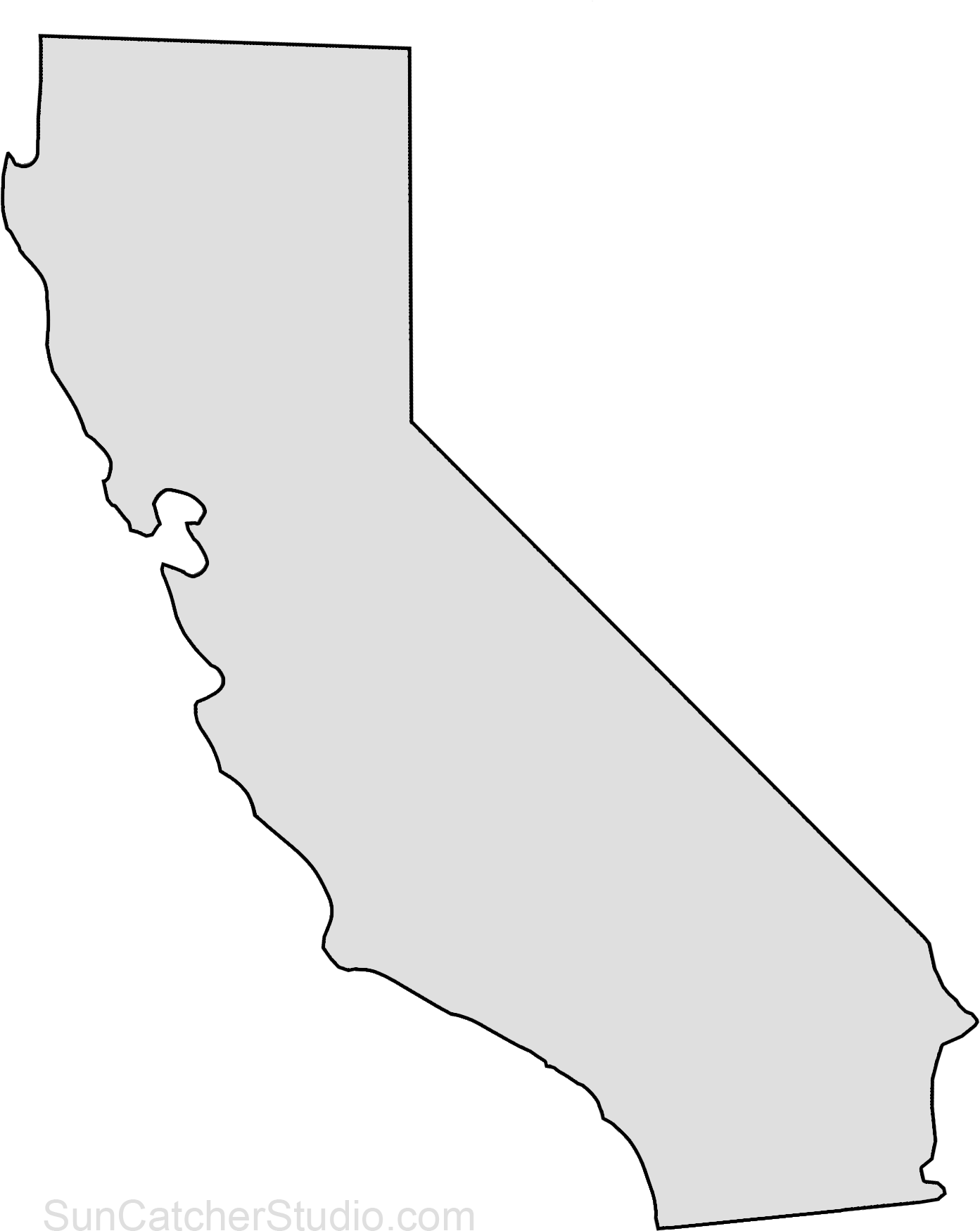 California Karte PNG HD Qualität