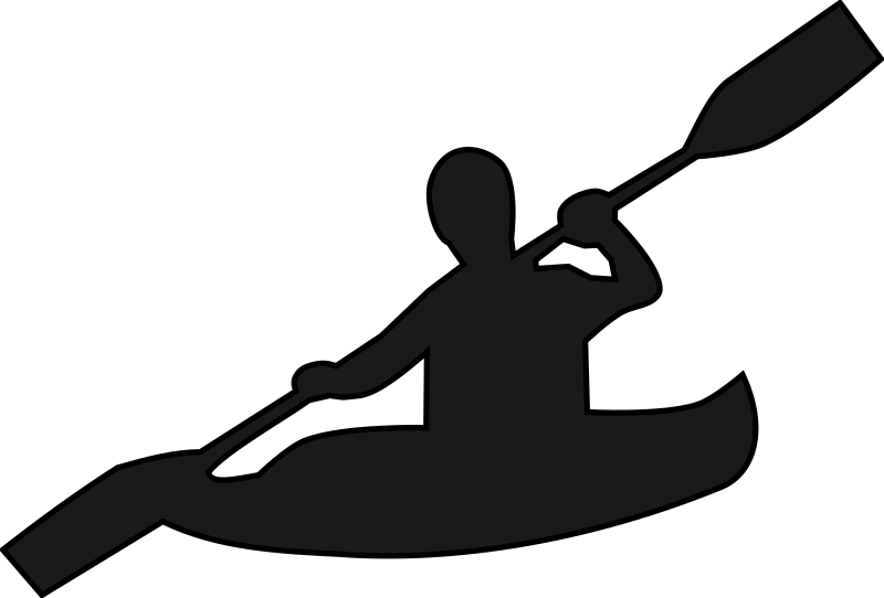 Canoe Silhouette Background PNG Image