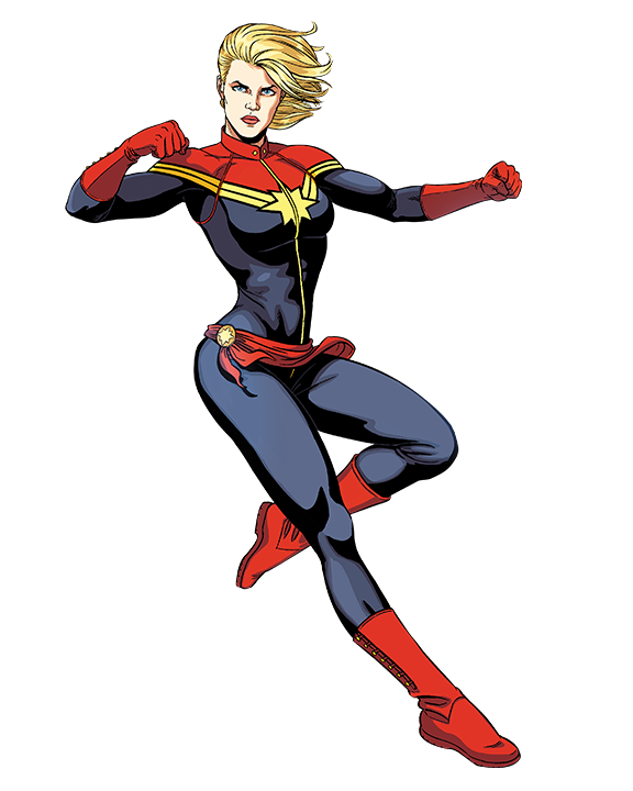Captain Marvel Background PNG Image