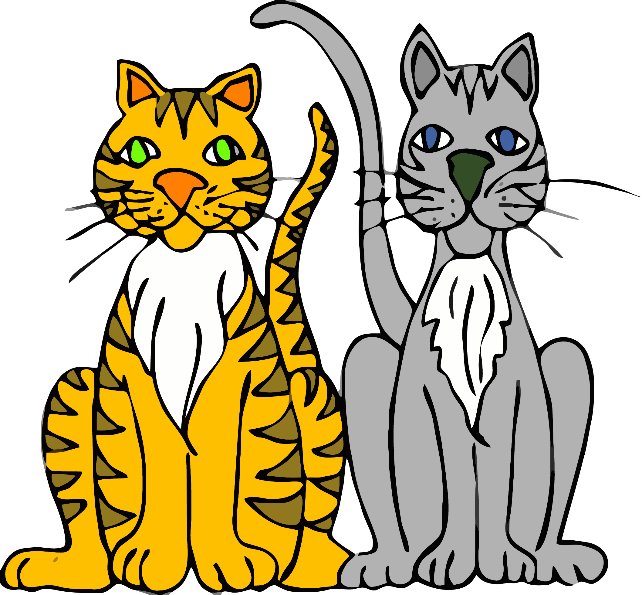 Cats Clipart Background PNG Image