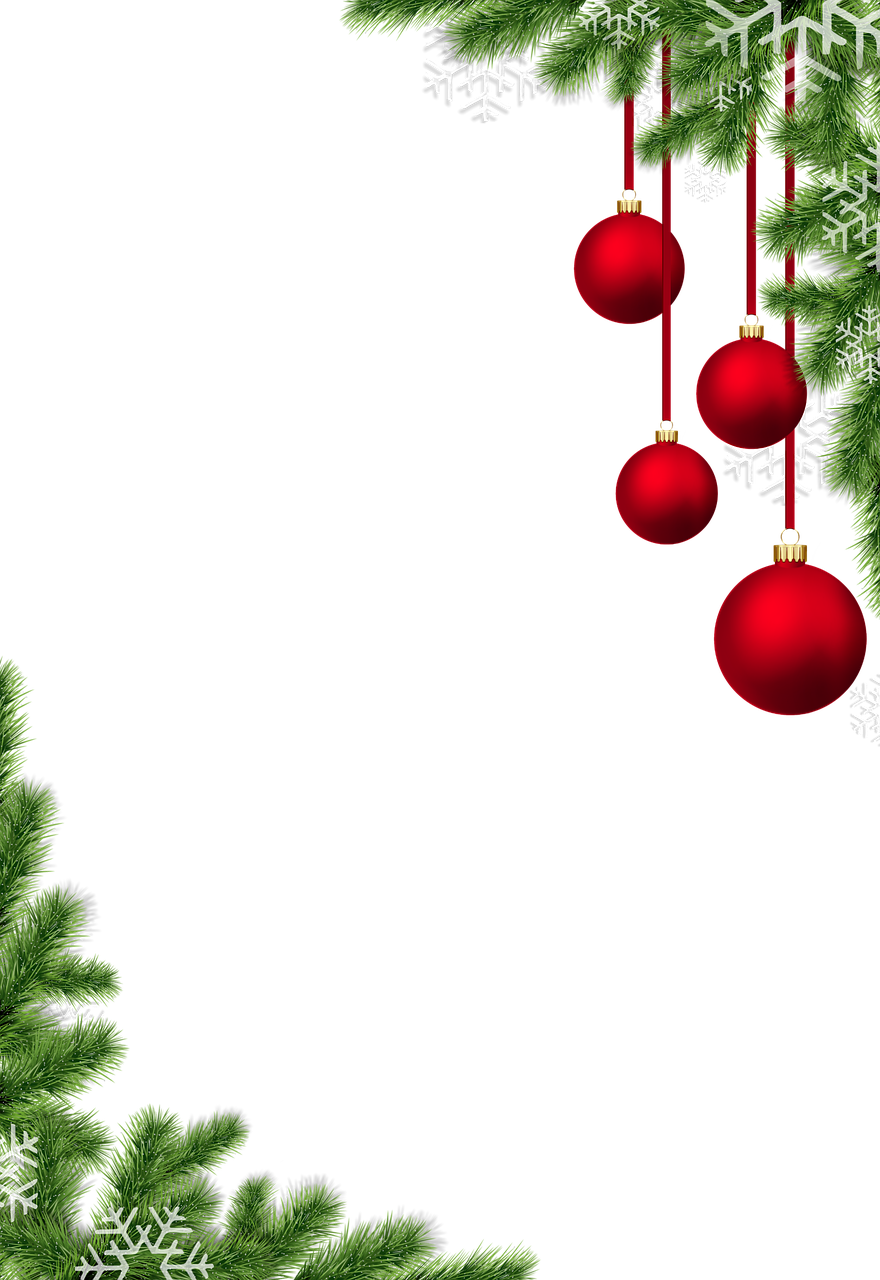 Christmas Tree Background PNG Clip Art