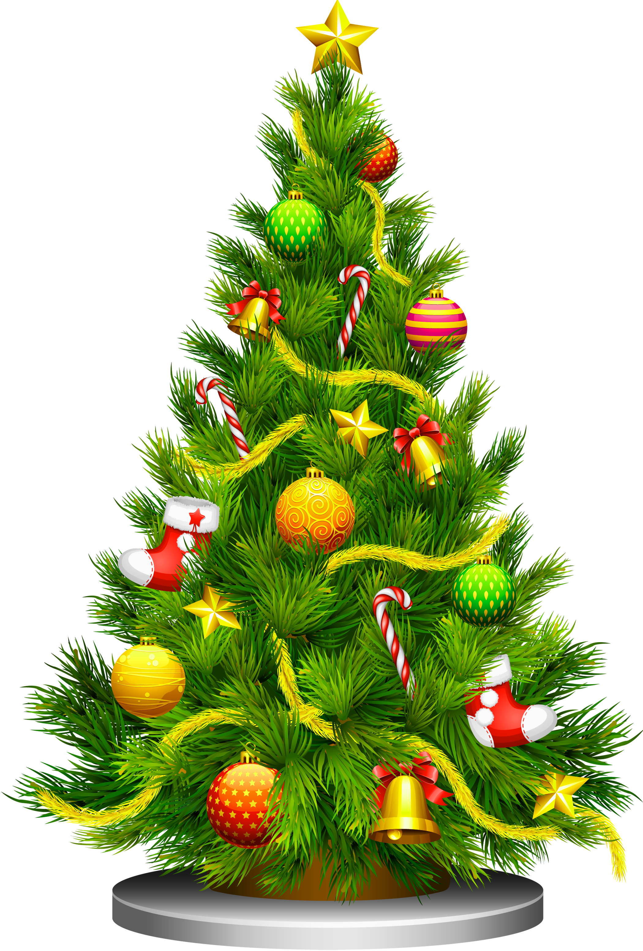 Christmas Tree Clip Art Фон PNG Image