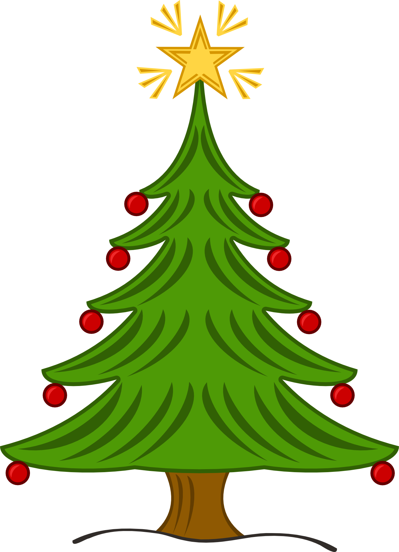 Christmas Tree Clip Art PNG Clipart Background