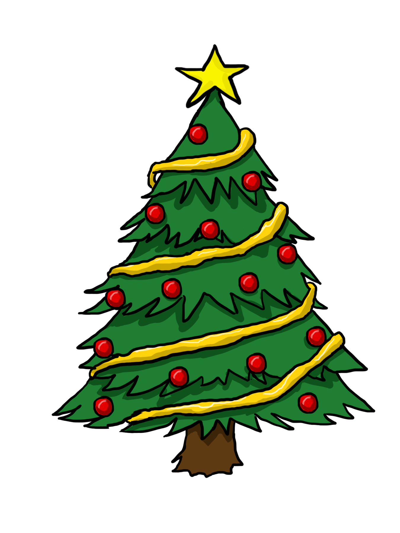 Christmas Tree Clipart Transparent PNG