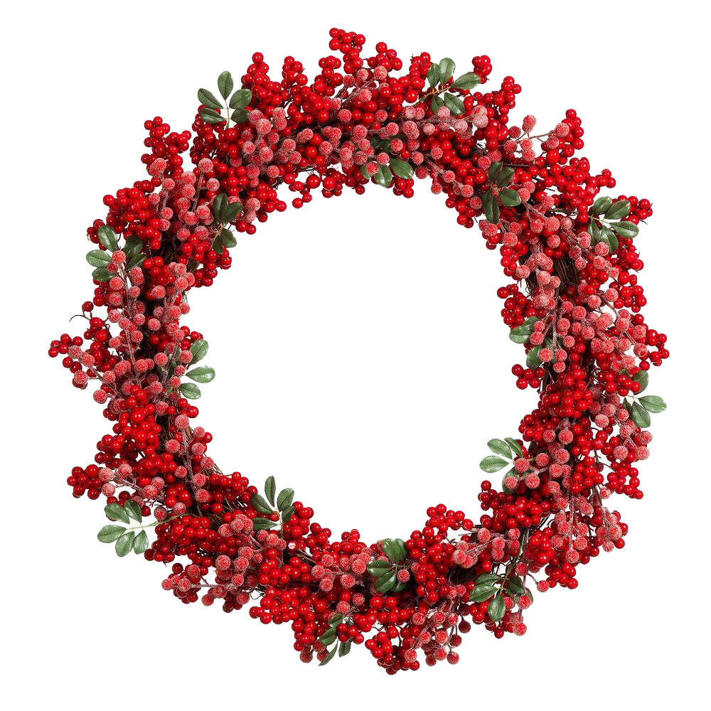 Christmas Wreath Background PNG