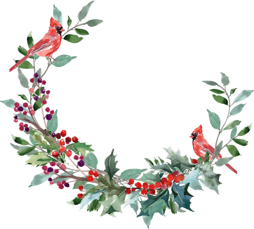 Christmas Wreath PNG Background Clip Art