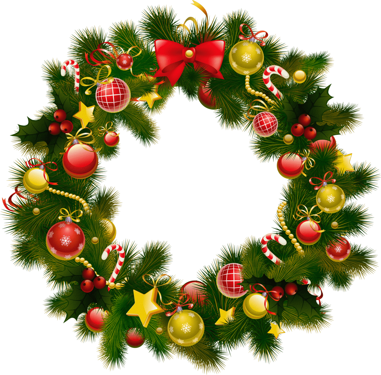 Christmas Wreath PNG Pic Clip Art Background