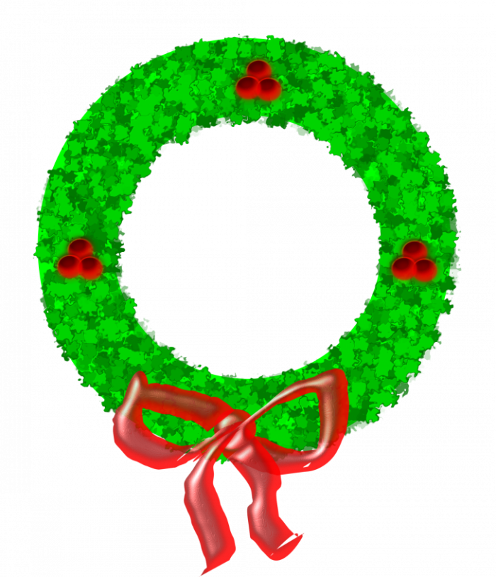Christmas Wreath Transparent Clip Art PNG