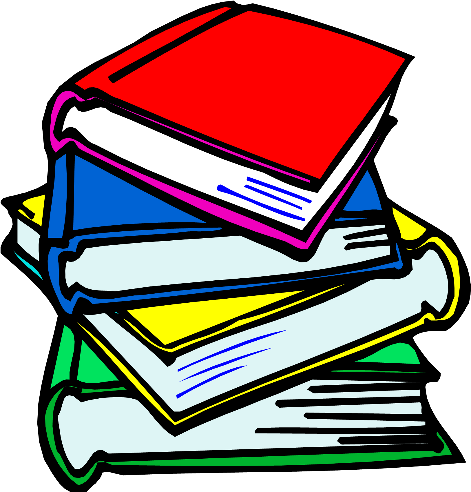 Clip Art Books Background PNG Image