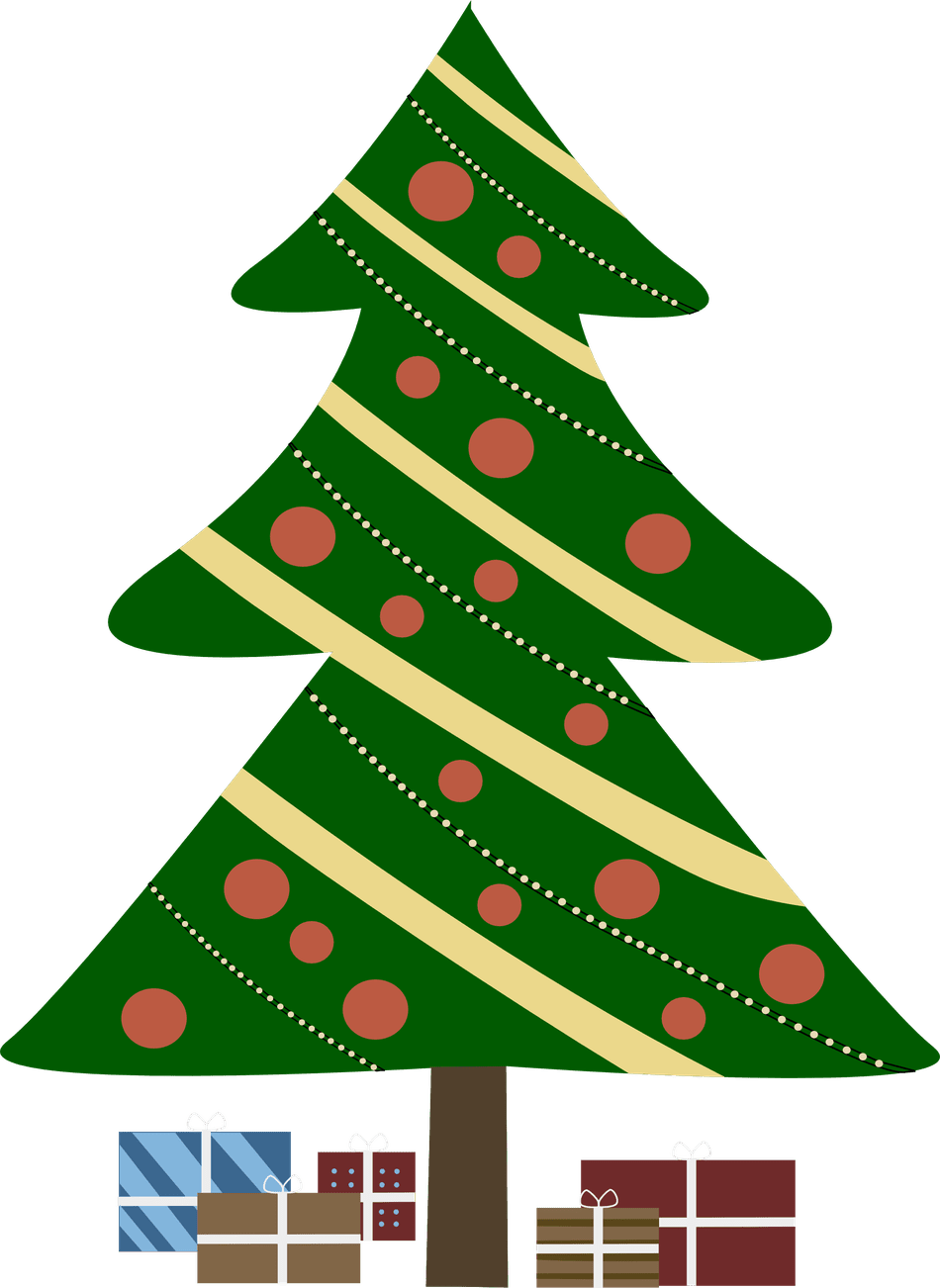 Clip Art Christmas Tree PNG Clipart Background