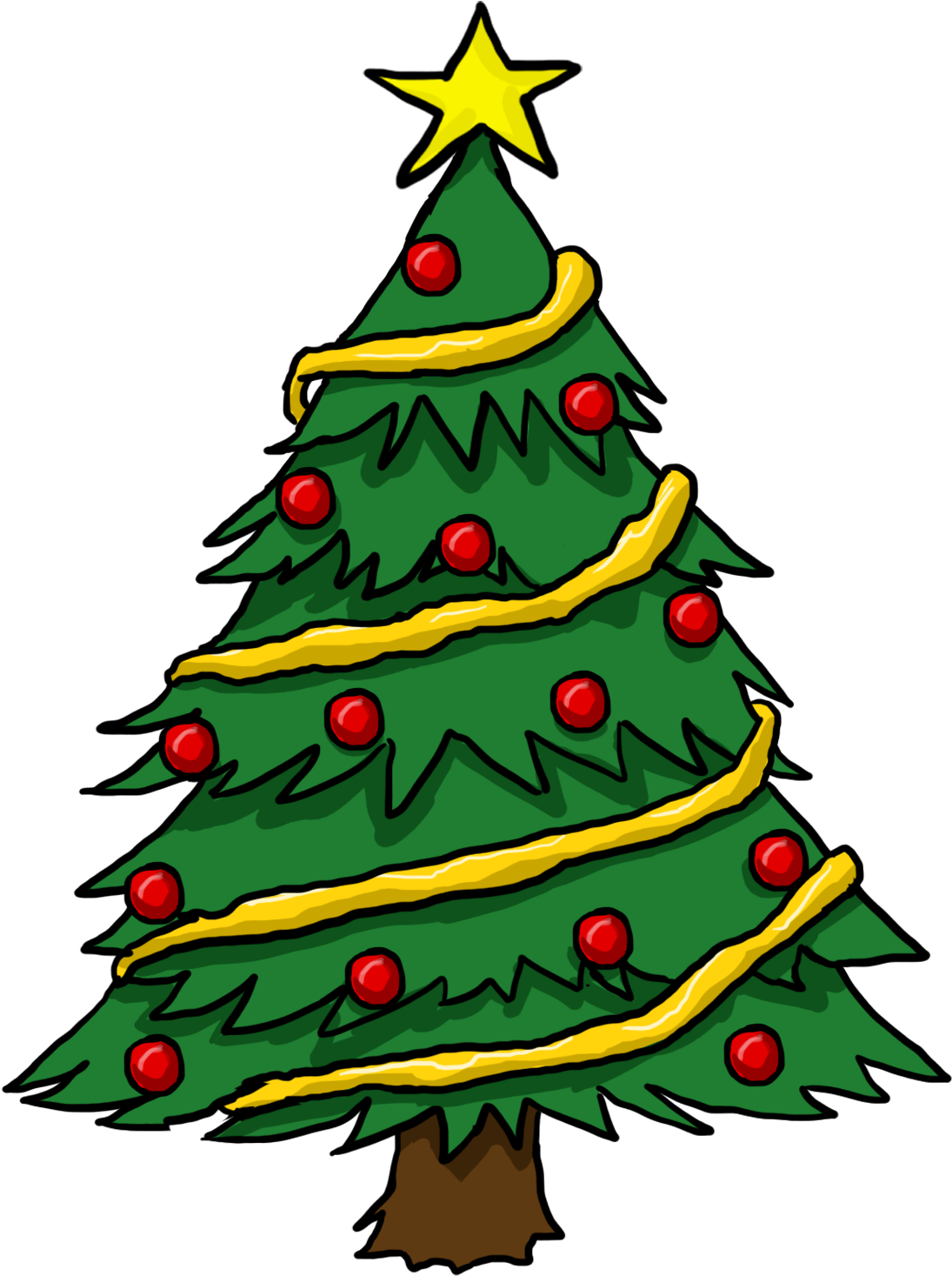 Clip Art Christmas Tree PNG HD Quality
