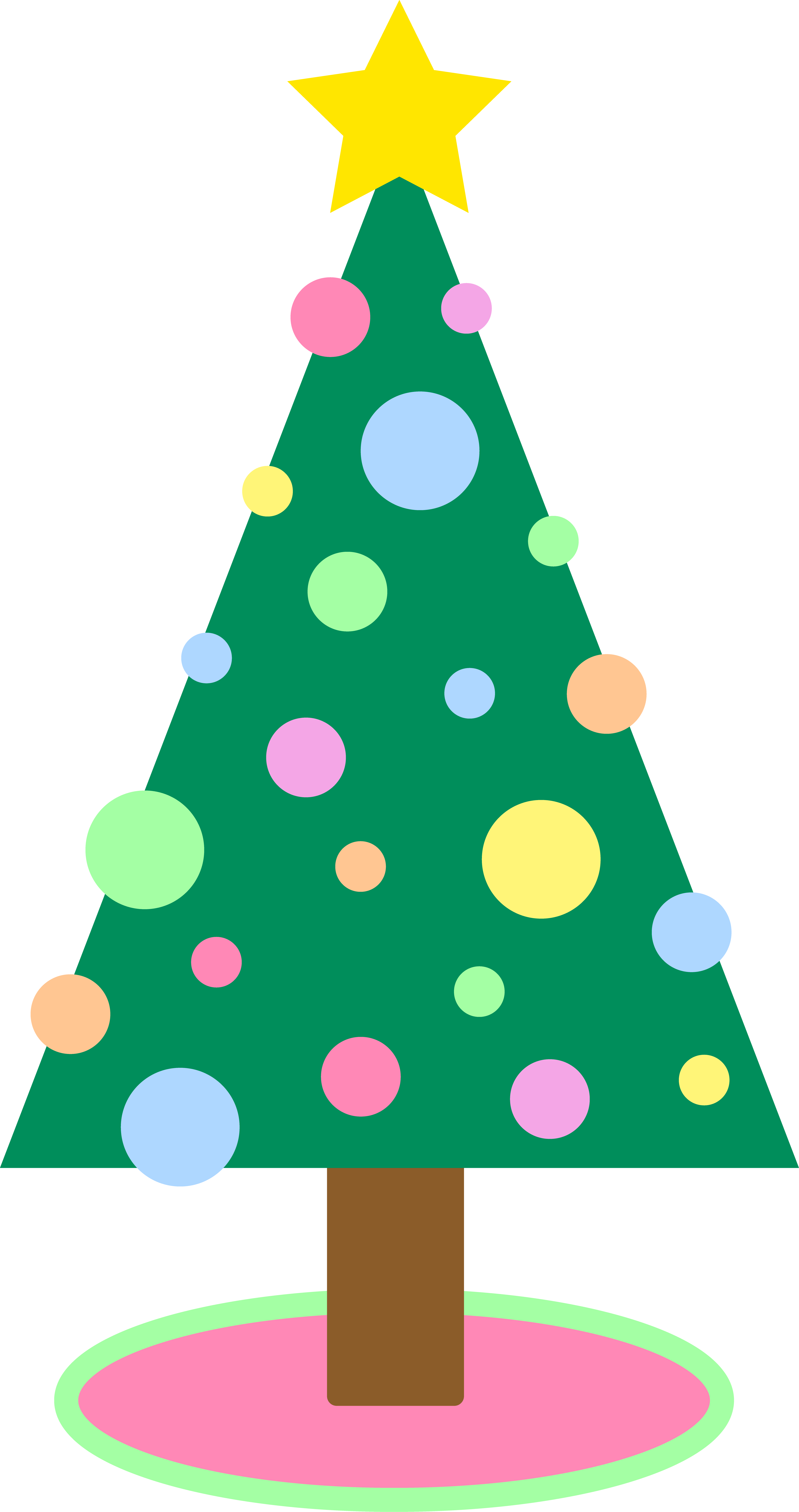 Clip Art Christmas Tree Transparent Free PNG