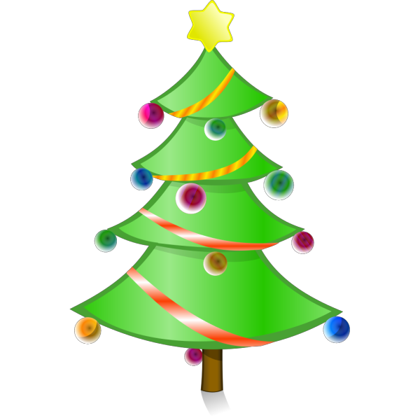 Clip Art Christmas Tree Transparent Image | PNG Play