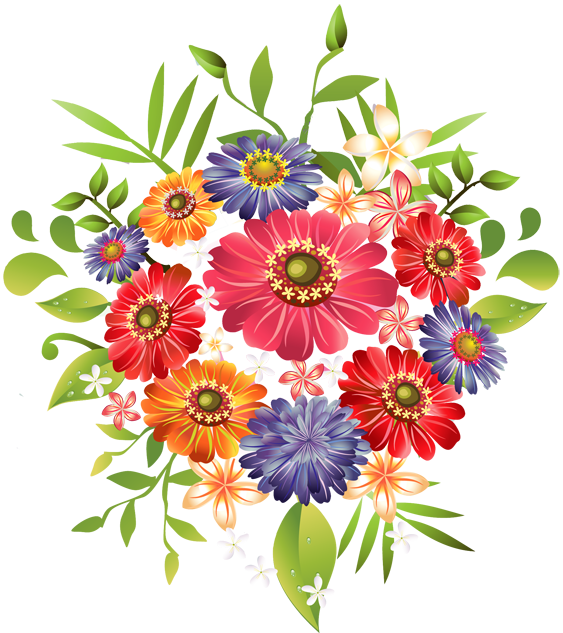 Clip Art Flowers PNG Clipart Background