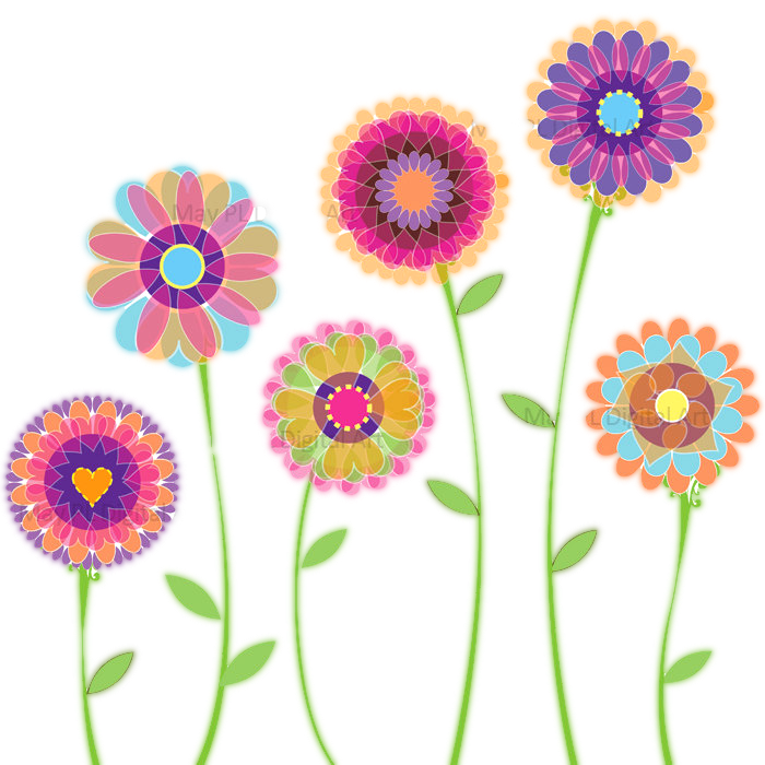 Clip Art Flowers PNG Free File Download